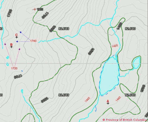 topographic maps - contour lines - elevation