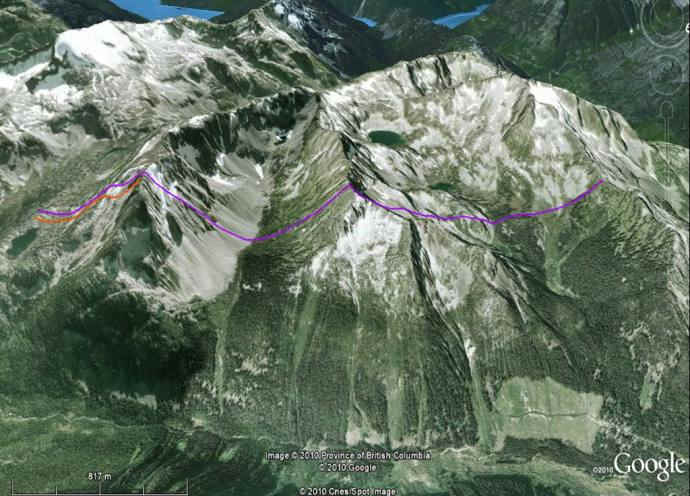 Google Earth elevation profile