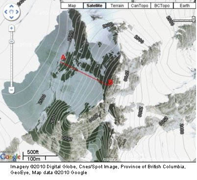 slope from topographic map contours